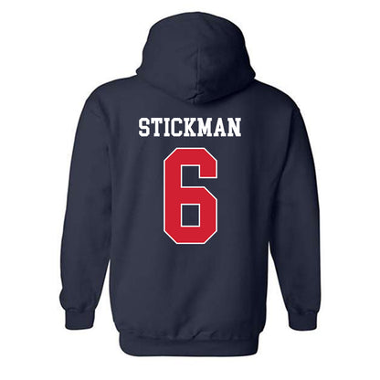 Fresno State - NCAA Men's Basketball : Dj Stickman - Classic Shersey Hooded Sweatshirt-1