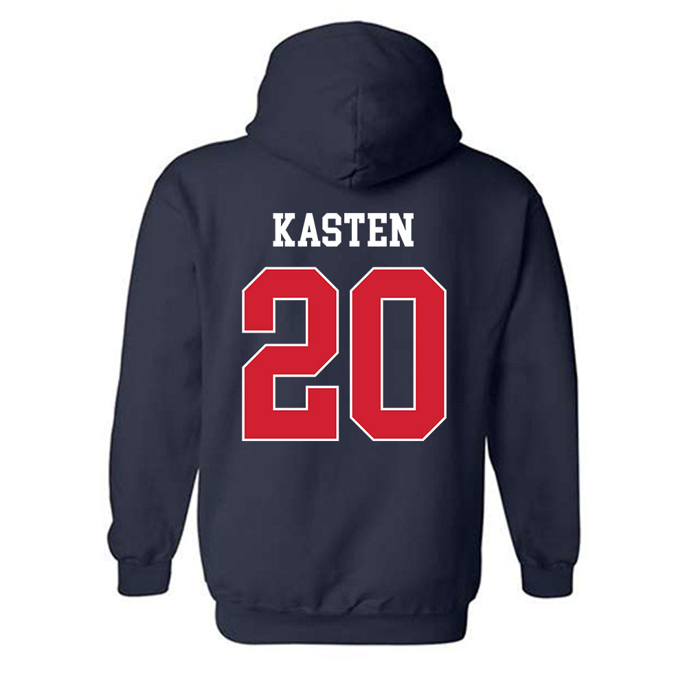 Fresno State - NCAA Baseball : John Kasten - Classic Shersey Hooded Sweatshirt-1
