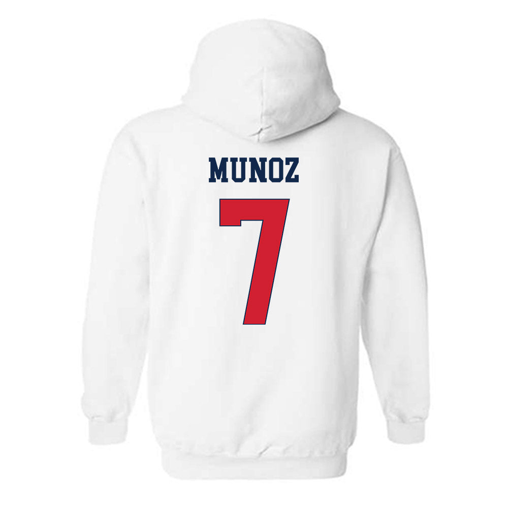 Fresno State - NCAA Baseball : Ayden Munoz - Classic Shersey Hooded Sweatshirt-1