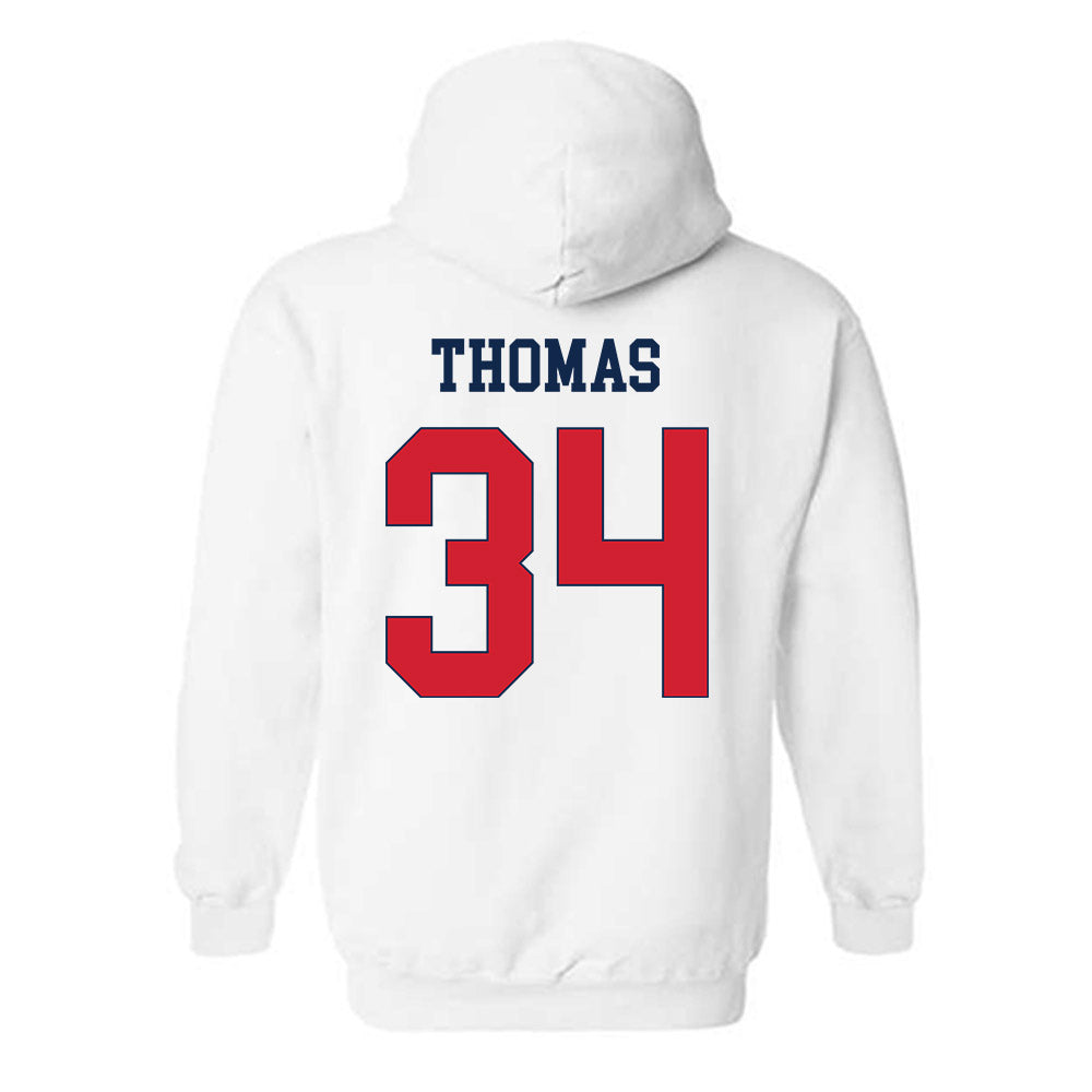 Fresno State - NCAA Baseball : Brandon Thomas - Classic Shersey Hooded Sweatshirt-1