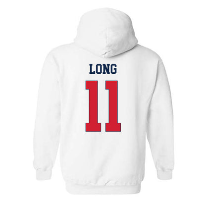 Fresno State - NCAA Women's Basketball : Emilia Long - Classic Shersey Hooded Sweatshirt-1