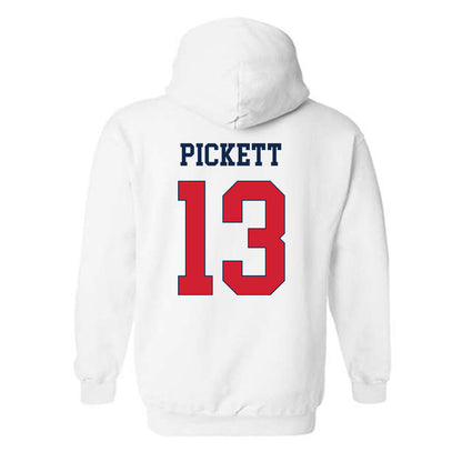 Fresno State - NCAA Baseball : Mikey Pickett - Classic Shersey Hooded Sweatshirt-1