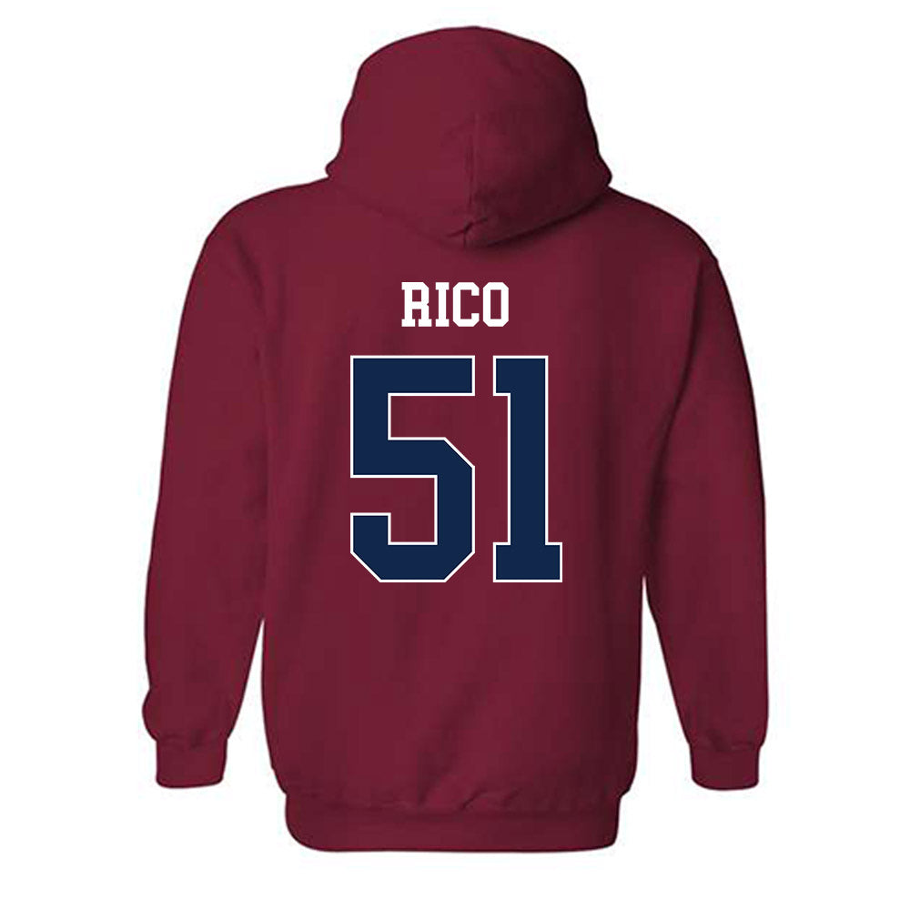 Fresno State - NCAA Baseball : Erik Rico - Classic Shersey Hooded Sweatshirt-1