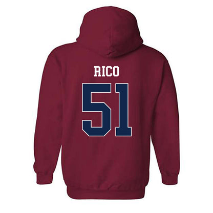 Fresno State - NCAA Baseball : Erik Rico - Classic Shersey Hooded Sweatshirt-1
