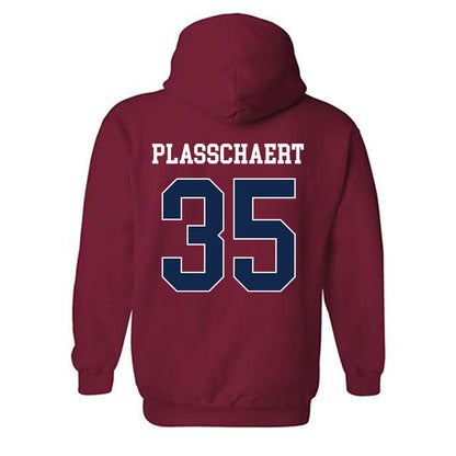 Fresno State - NCAA Baseball : Zach Plasschaert - Classic Shersey Hooded Sweatshirt-1