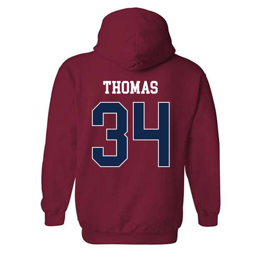 Fresno State - NCAA Baseball : Brandon Thomas - Classic Shersey Hooded Sweatshirt-1