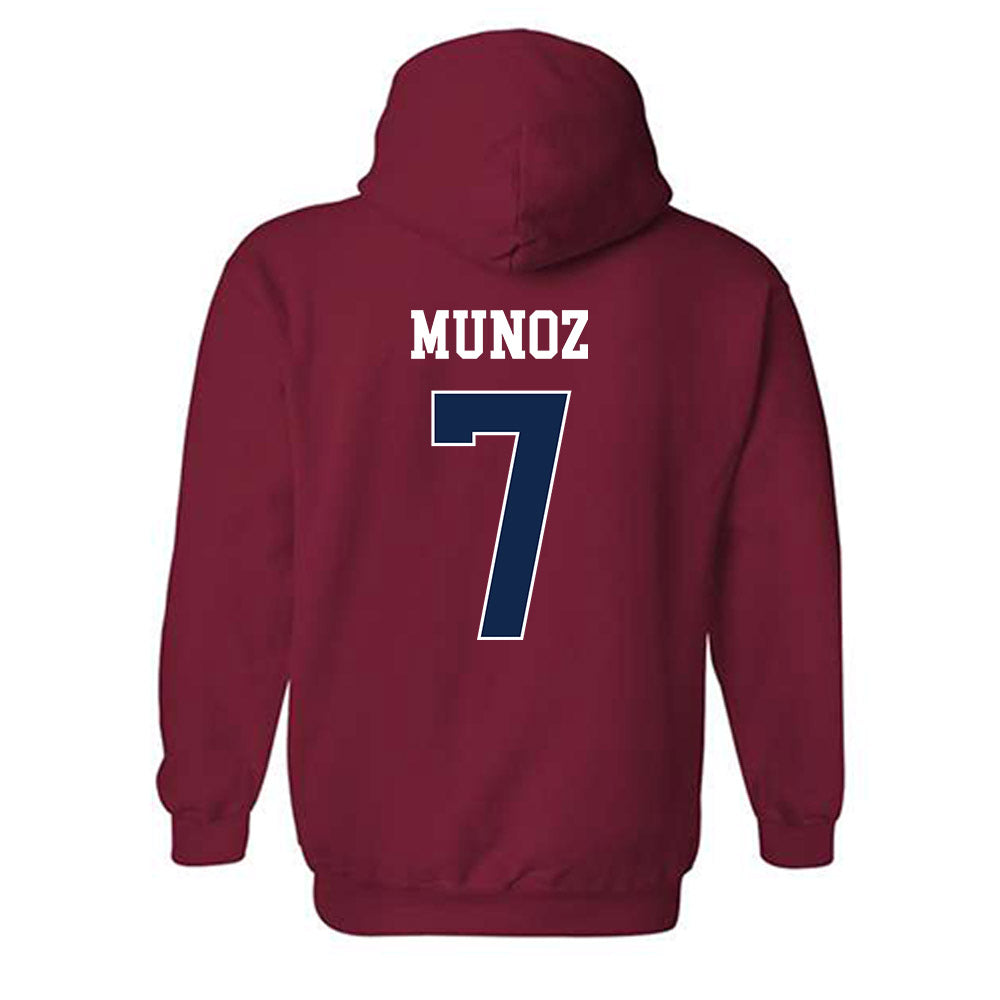 Fresno State - NCAA Baseball : Ayden Munoz - Classic Shersey Hooded Sweatshirt-1