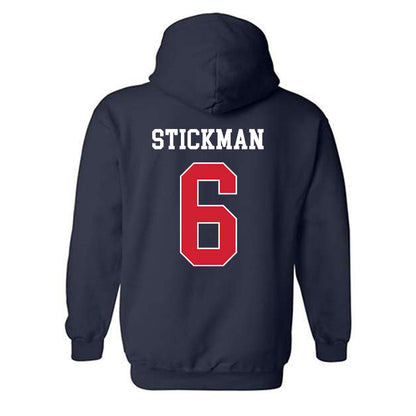 Fresno State - NCAA Men's Basketball : Dj Stickman - Classic Shersey Hooded Sweatshirt-1