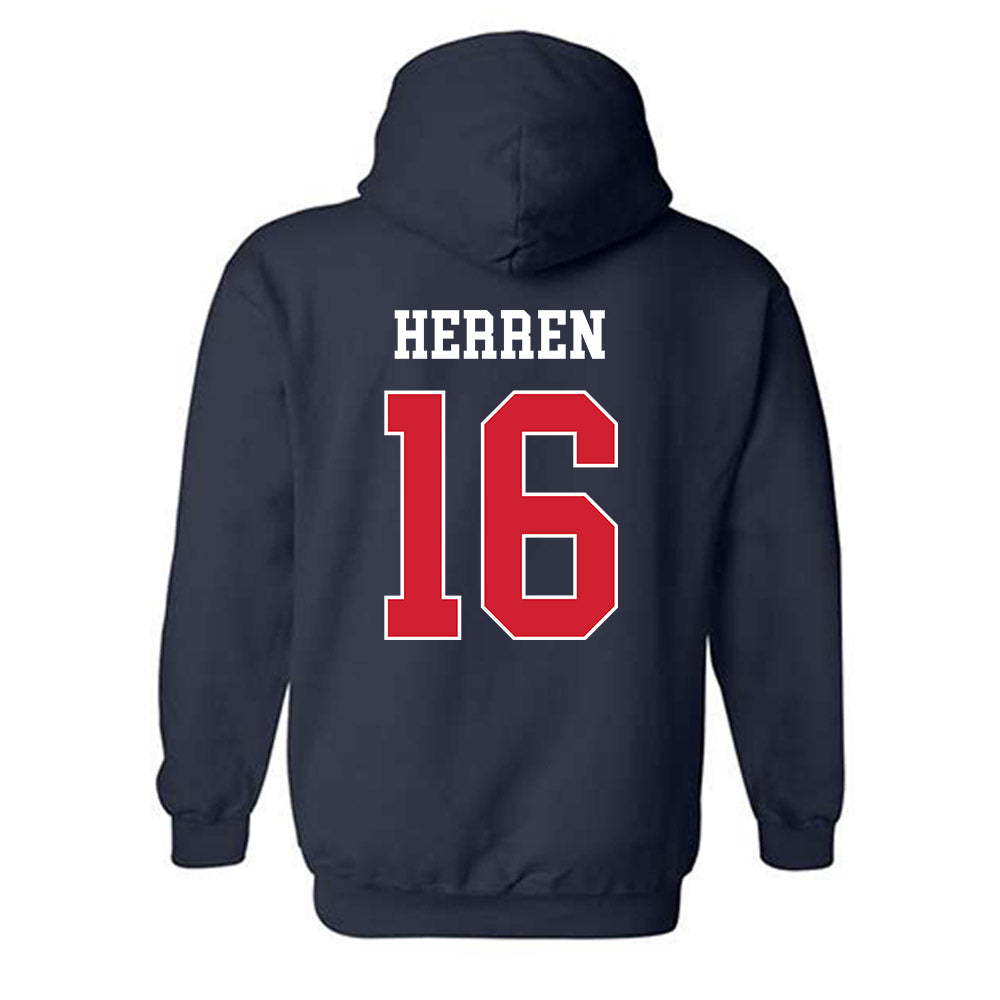 Fresno State - NCAA Women's Soccer : Abigail Herren - Classic Shersey Hooded Sweatshirt-1