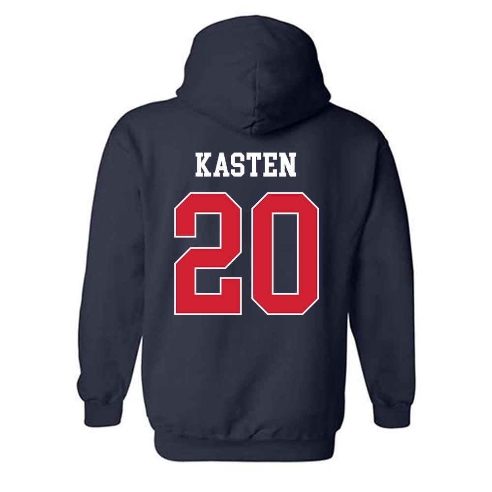 Fresno State - NCAA Baseball : John Kasten - Classic Shersey Hooded Sweatshirt-1