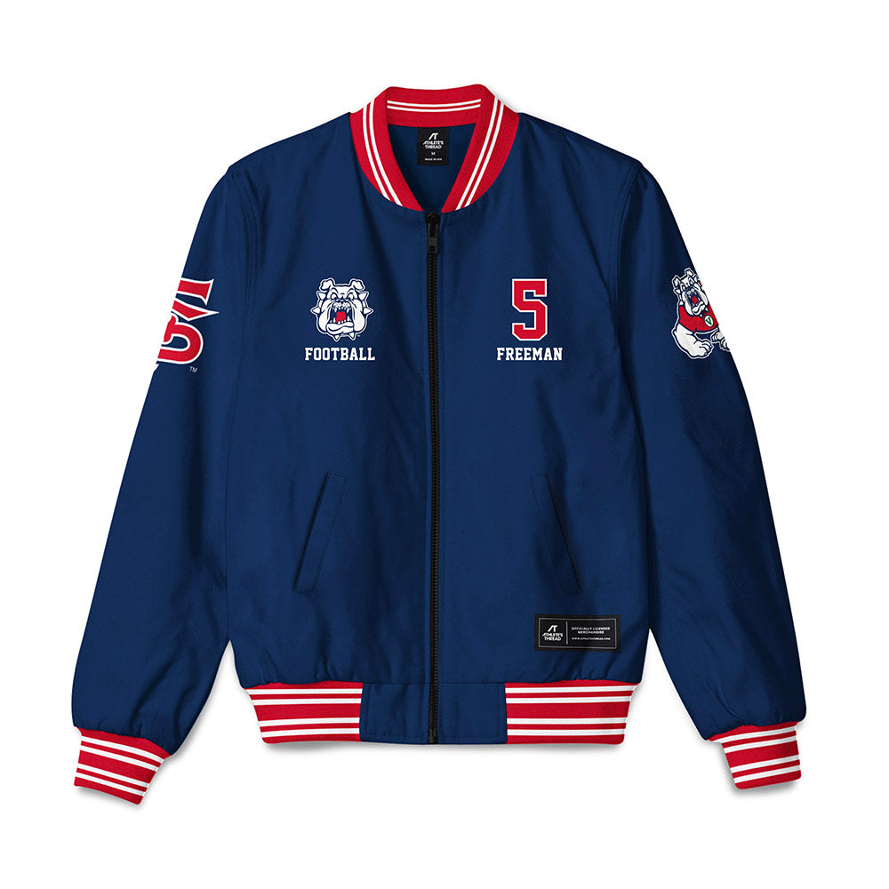 Fresno State - NCAA Football : Josiah Freeman - Bomber Jacket-0