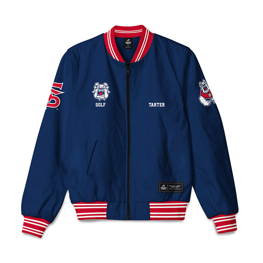 Fresno State - NCAA Men's Golf : Zackary Tarter - Bomber Jacket-0