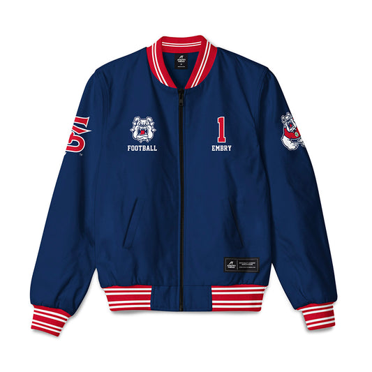 Fresno State - NCAA Football : Jakari Embry - Bomber Jacket-0