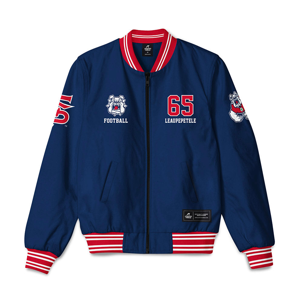 Fresno State - NCAA Football : Jonah Leaupepetele - Bomber Jacket-0