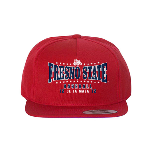 Fresno State - NCAA Baseball : Ryan De La Maza - Snapback Hat-0