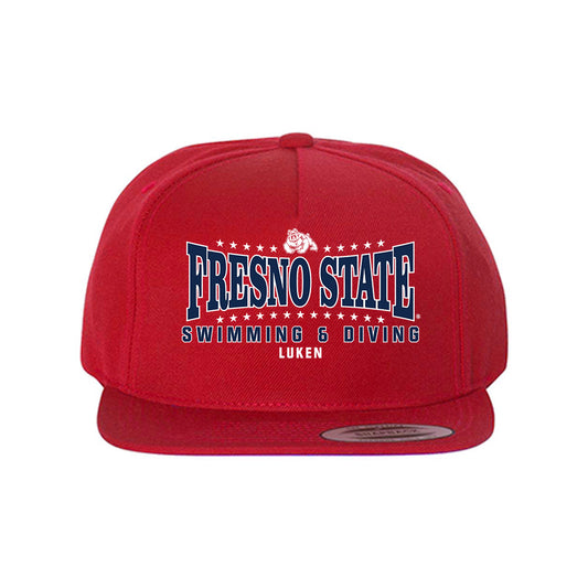 Fresno State - NCAA Women's Swimming & Diving : Clare Luken - Snapback Hat-0