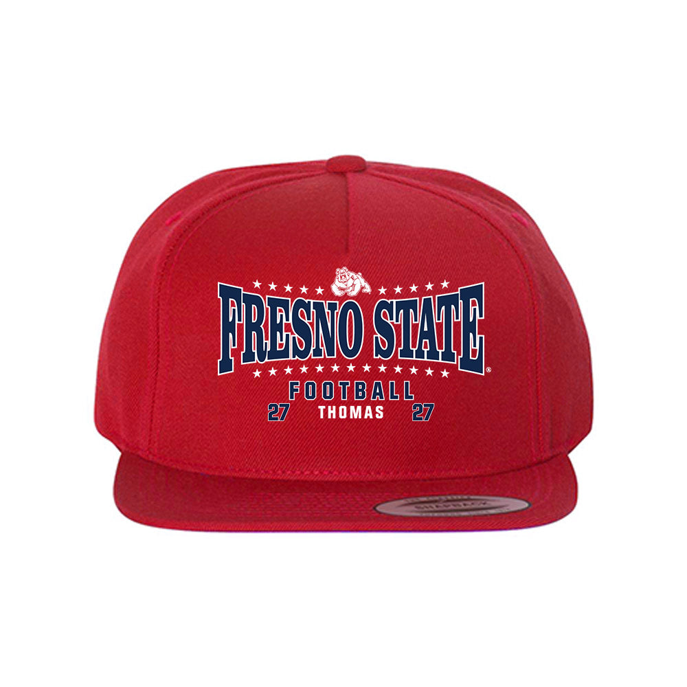 Fresno State - NCAA Football : Tariq Thomas - Snapback Hat-0