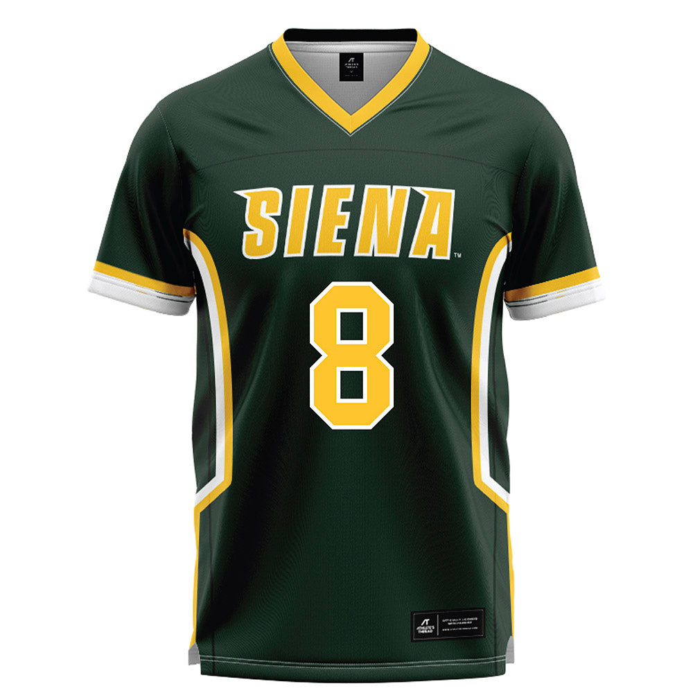 Siena - NCAA Women's Lacrosse : Emily Danahy - Green Lacrosse Jersey-0
