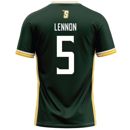 Siena - NCAA Men's Lacrosse : Colin Lennon - Green Lacrosse Jersey -1