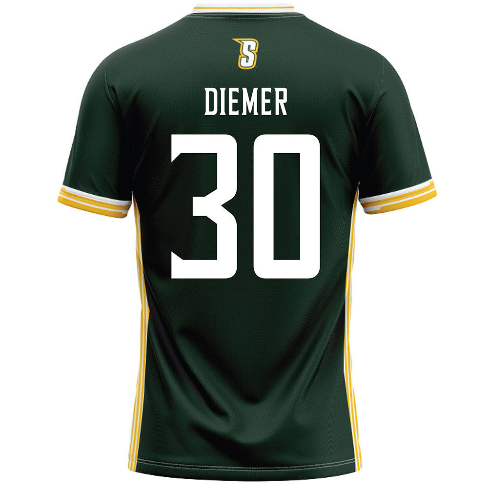 Siena - NCAA Men's Lacrosse : Benjamin Diemer - Green Lacrosse Jersey -1