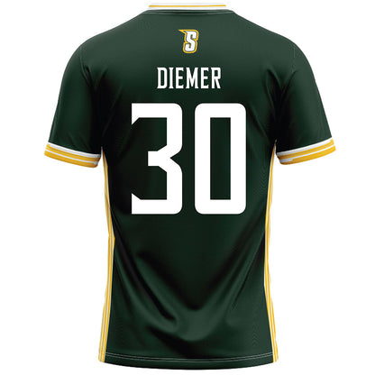Siena - NCAA Men's Lacrosse : Benjamin Diemer - Green Lacrosse Jersey -1