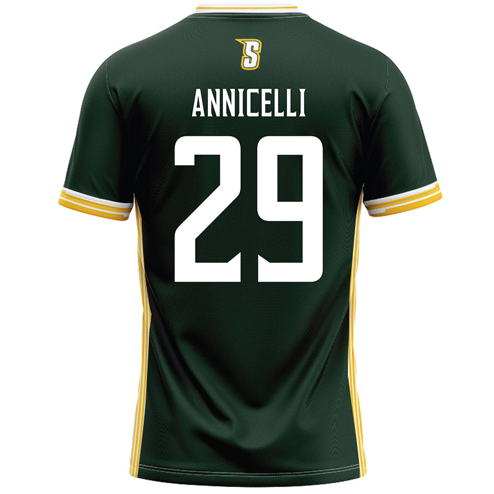 Siena - NCAA Men's Lacrosse : Doug Annicelli - Green Lacrosse Jersey-1