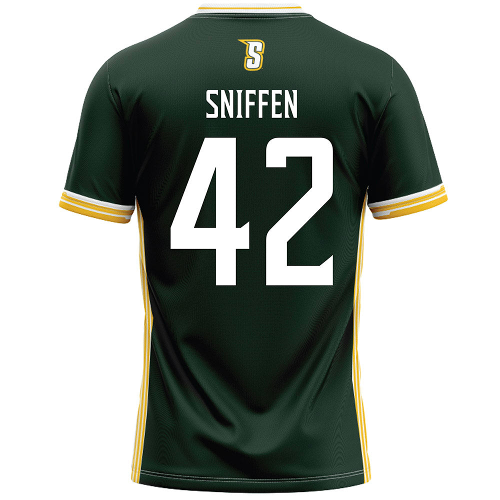 Siena - NCAA Men's Lacrosse : William Sniffen - Green Lacrosse Jersey -1
