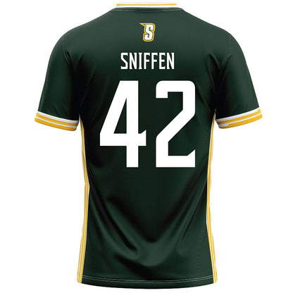 Siena - NCAA Men's Lacrosse : William Sniffen - Green Lacrosse Jersey -1