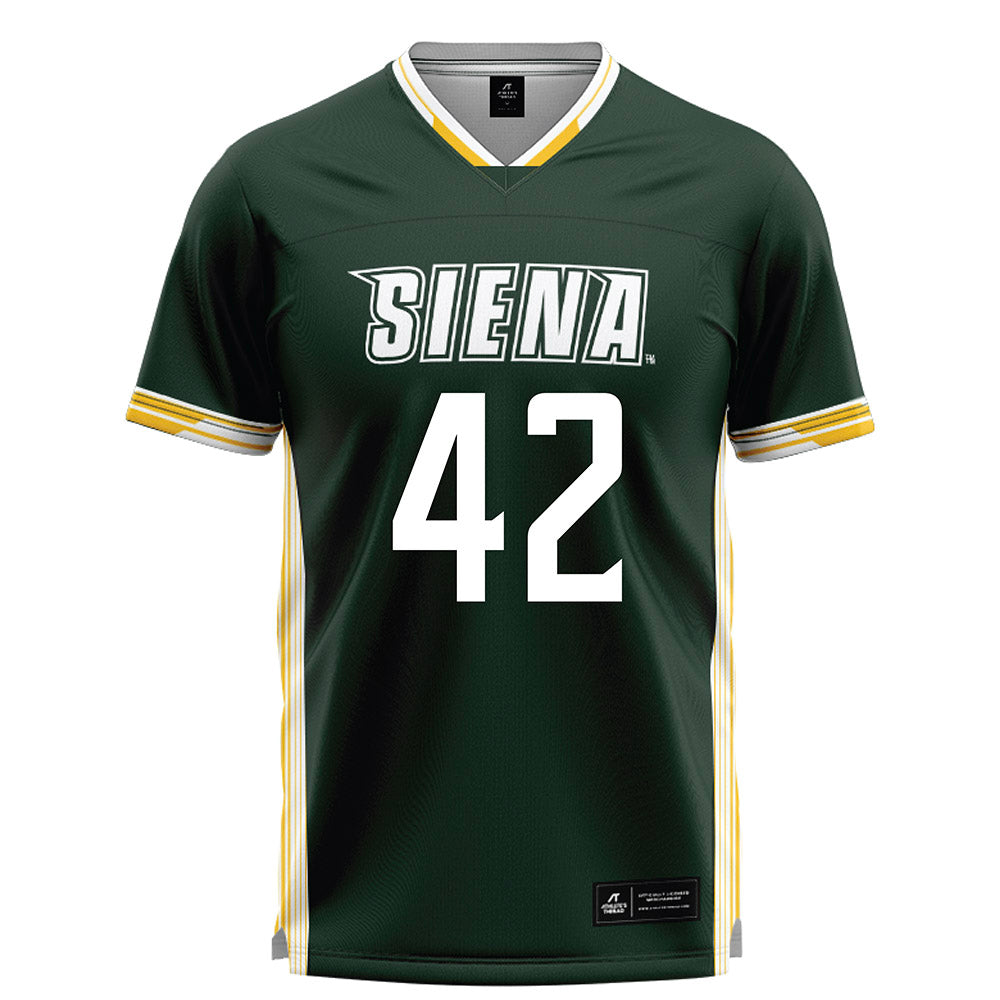 Siena - NCAA Men's Lacrosse : William Sniffen - Green Lacrosse Jersey -0