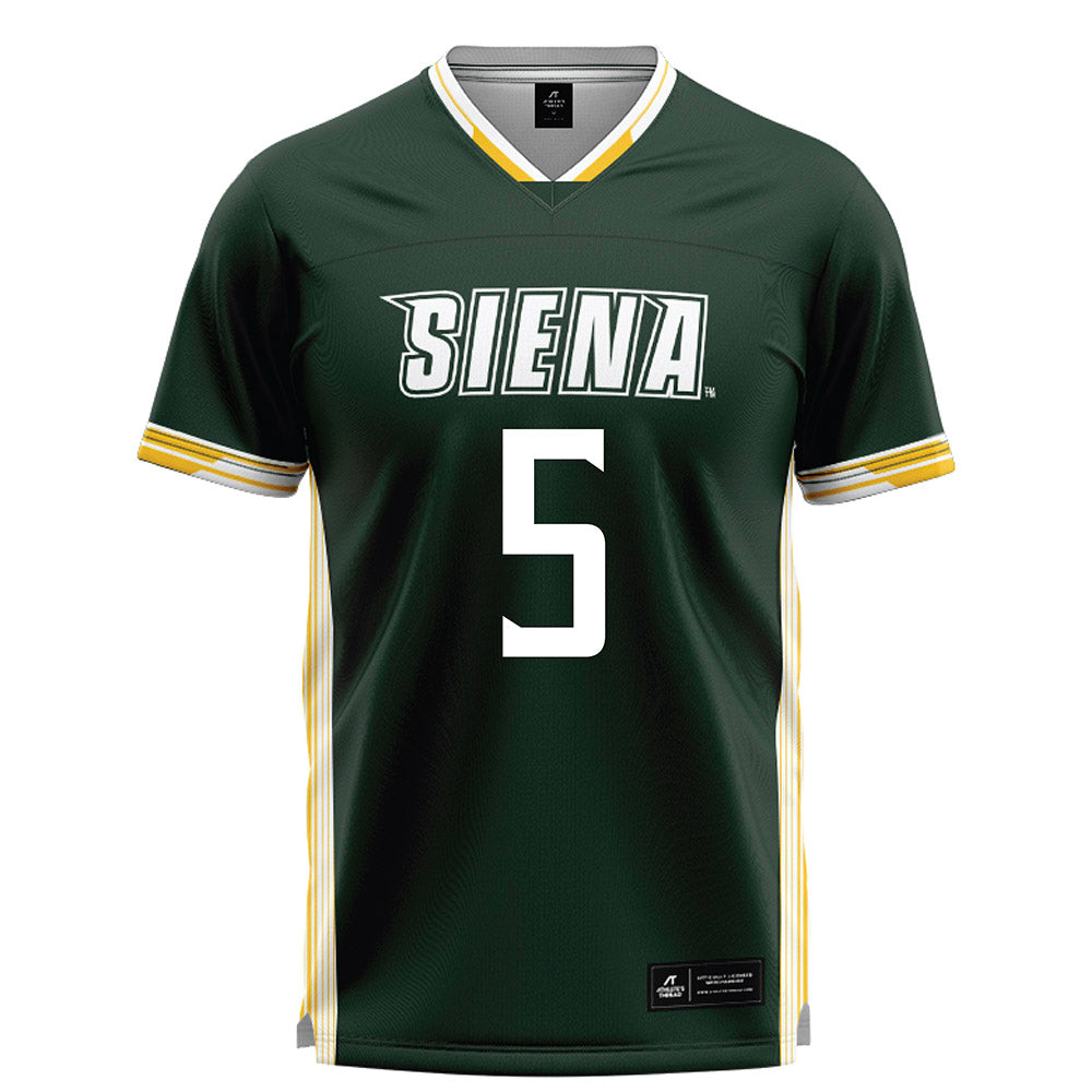 Siena - NCAA Men's Lacrosse : Colin Lennon - Green Lacrosse Jersey -0