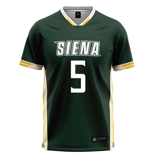 Siena - NCAA Men's Lacrosse : Colin Lennon - Green Lacrosse Jersey -0