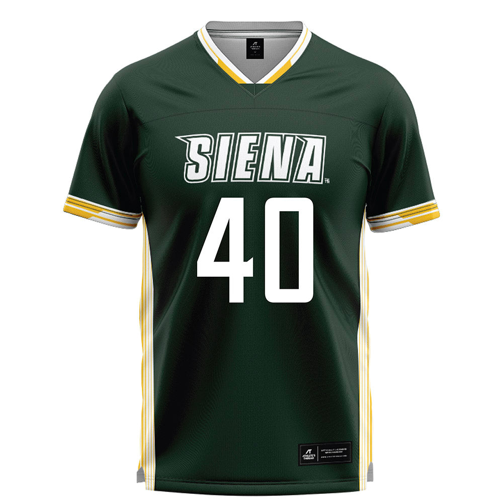 Siena - NCAA Men's Lacrosse : Tyler Strohm - Green Lacrosse Jersey -0