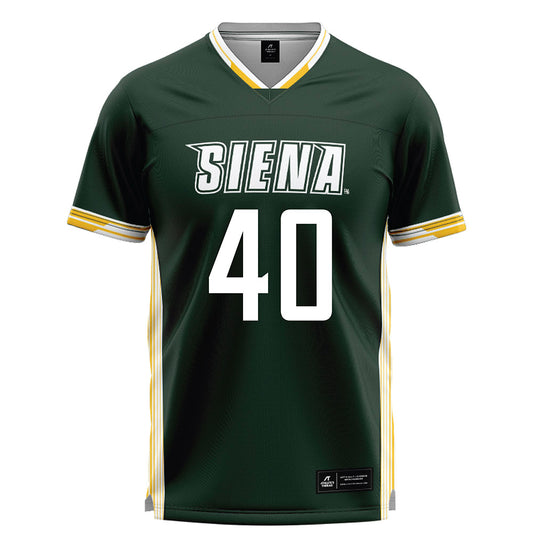 Siena - NCAA Men's Lacrosse : Tyler Strohm - Green Lacrosse Jersey -0