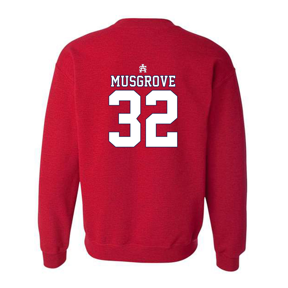 South Alabama - NCAA Baseball : Fuller Musgrove - Sports Shersey Crewneck Sweatshirt-1