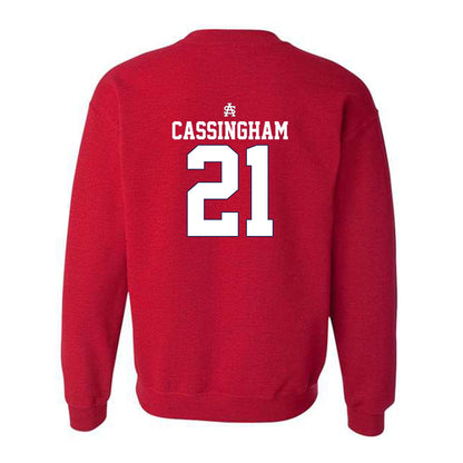 South Alabama - NCAA Baseball : Charlie Cassingham - Sports Shersey Crewneck Sweatshirt-1