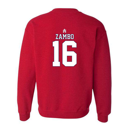 South Alabama - NCAA Baseball : Mason Zambo - Sports Shersey Crewneck Sweatshirt-1