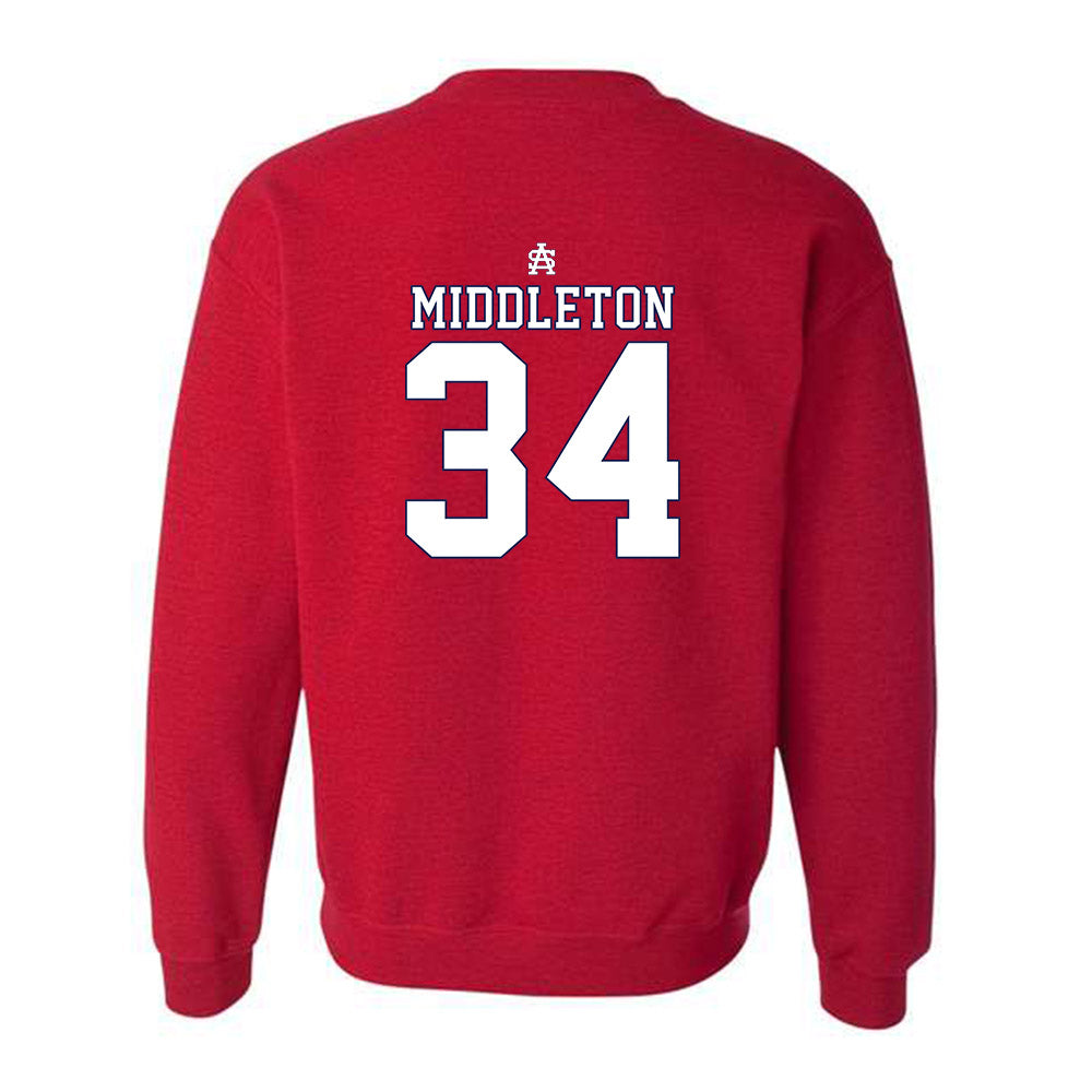 South Alabama - NCAA Baseball : Jake Middleton - Sports Shersey Crewneck Sweatshirt-1