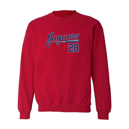 South Alabama - NCAA Baseball : Nathan Wood - Sports Shersey Crewneck Sweatshirt-0