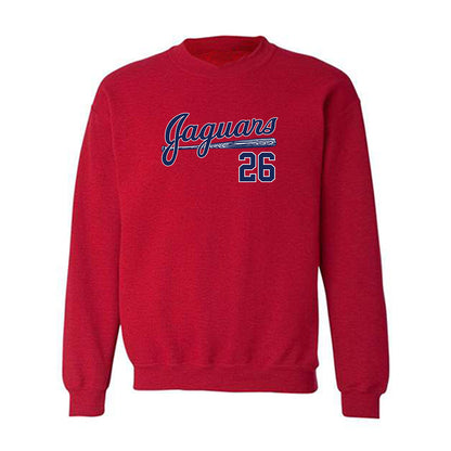 South Alabama - NCAA Baseball : Matthew DeLano - Sports Shersey Crewneck Sweatshirt-0