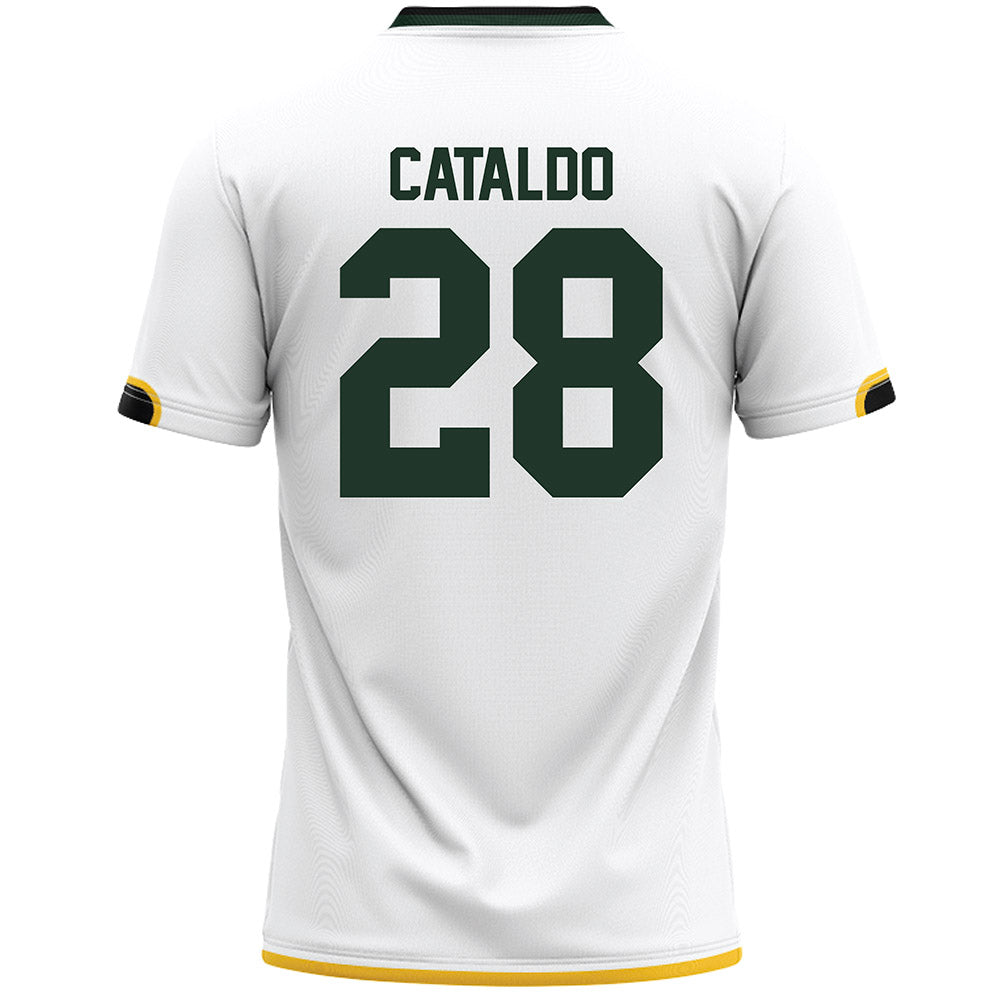 Siena - NCAA Men's Lacrosse : Leo Cataldo - White Lacrosse Jersey-1
