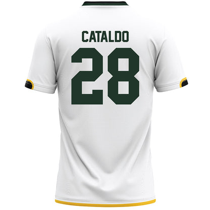 Siena - NCAA Men's Lacrosse : Leo Cataldo - White Lacrosse Jersey-1