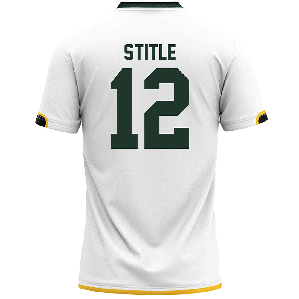 Siena - NCAA Men's Lacrosse : Ike Stitle - White Lacrosse Jersey-1