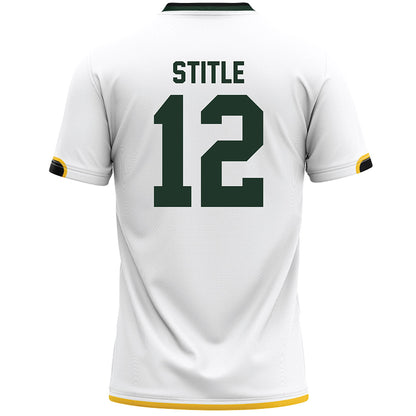 Siena - NCAA Men's Lacrosse : Ike Stitle - White Lacrosse Jersey-1