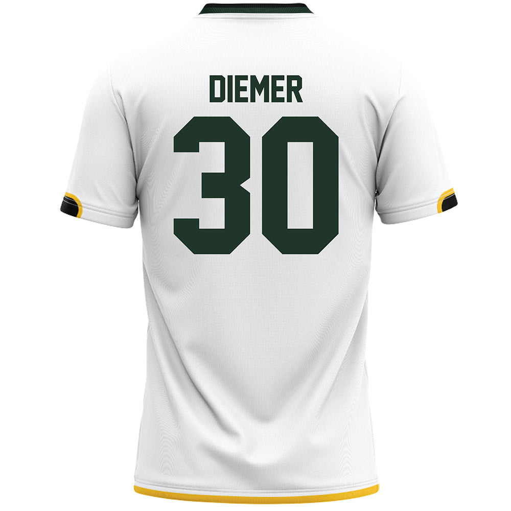 Siena - NCAA Men's Lacrosse : Benjamin Diemer - White Lacrosse Jersey-1