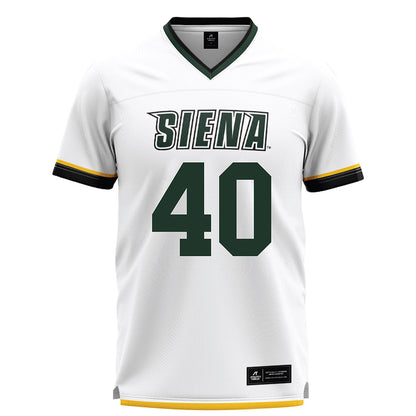 Siena - NCAA Men's Lacrosse : Tyler Strohm - White Lacrosse Jersey-0