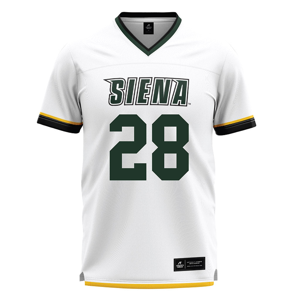 Siena - NCAA Men's Lacrosse : Leo Cataldo - White Lacrosse Jersey-0