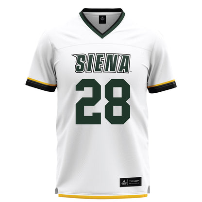 Siena - NCAA Men's Lacrosse : Leo Cataldo - White Lacrosse Jersey-0