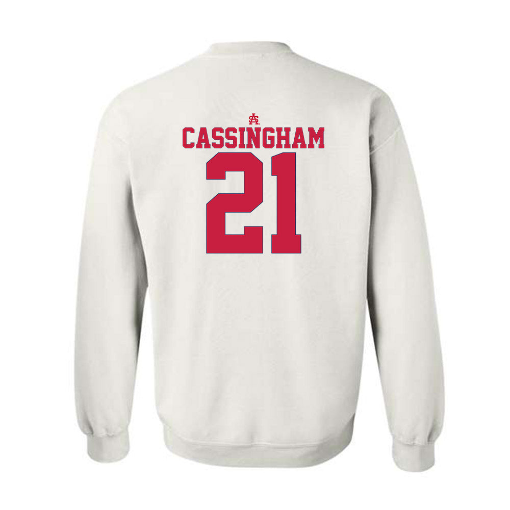 South Alabama - NCAA Baseball : Charlie Cassingham - Sports Shersey Crewneck Sweatshirt-1