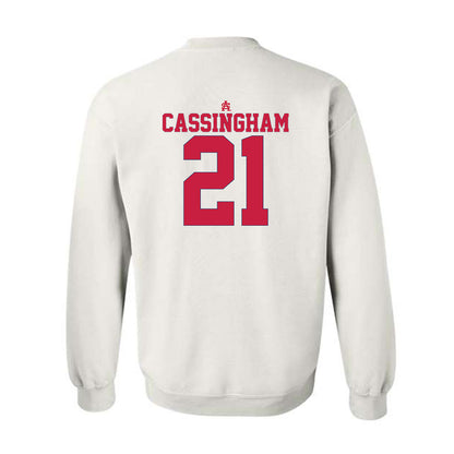 South Alabama - NCAA Baseball : Charlie Cassingham - Sports Shersey Crewneck Sweatshirt-1
