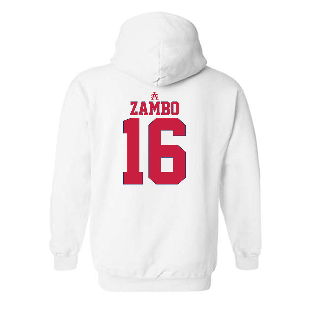South Alabama - NCAA Baseball : Mason Zambo - Sports Shersey Hooded Sweatshirt-1